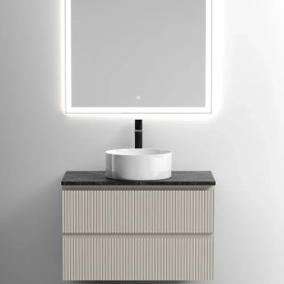 Столешница для ванной комнаты Sancos TT80A1X 80см с отверстием под смеситель black sky